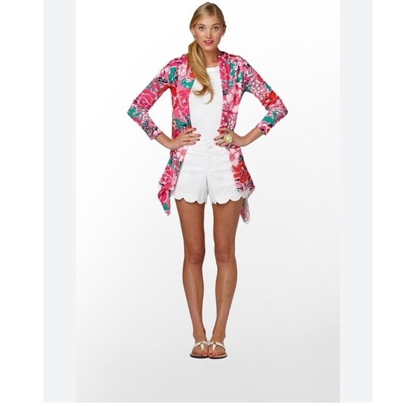 Lilly Pulitzer Sweaters - Lilly Pulitzer Jacey Cardigan Sweater Small Floral Cottagecore Preppy Colorful
